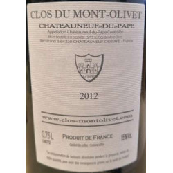 Clos du mont olivet chateauneuf du pape rouge 2012 bouteille 2