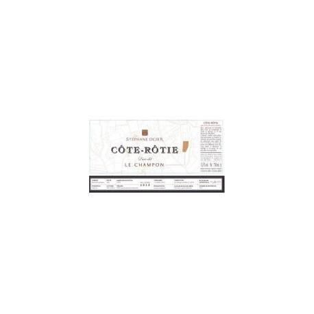 Stephane OGIER Cote Rotie selection de lieux-dits 2016 etiquette