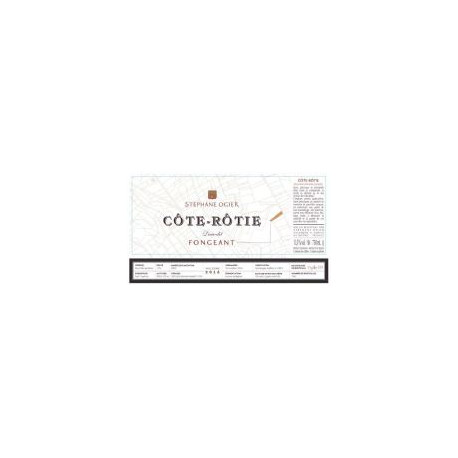 Stephane OGIER Cote Rotie selection de lieux-dits 2016 etiquette
