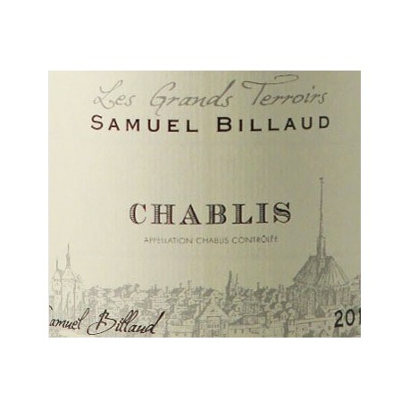 Domaine Samuel Billaud Chablis grands terroirs 2018 etiquette Domaine Samuel Billaud Chablis grands terroirs 2018 etiquette