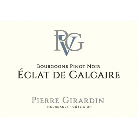 Domaine Pierre Girardin Bourgogne "Eclat de Calcaire" rouge 2018 etiquette