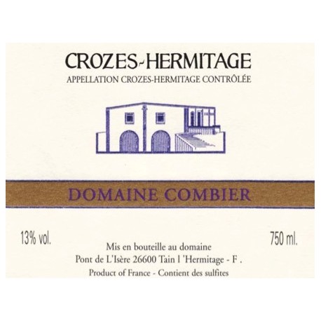 Domaine Combier Crozes-Hermitage "Domaine" blanc sec 2019 etiquette Domaine Combier Crozes-Hermitage "Domaine" blanc sec 2019 etiquette